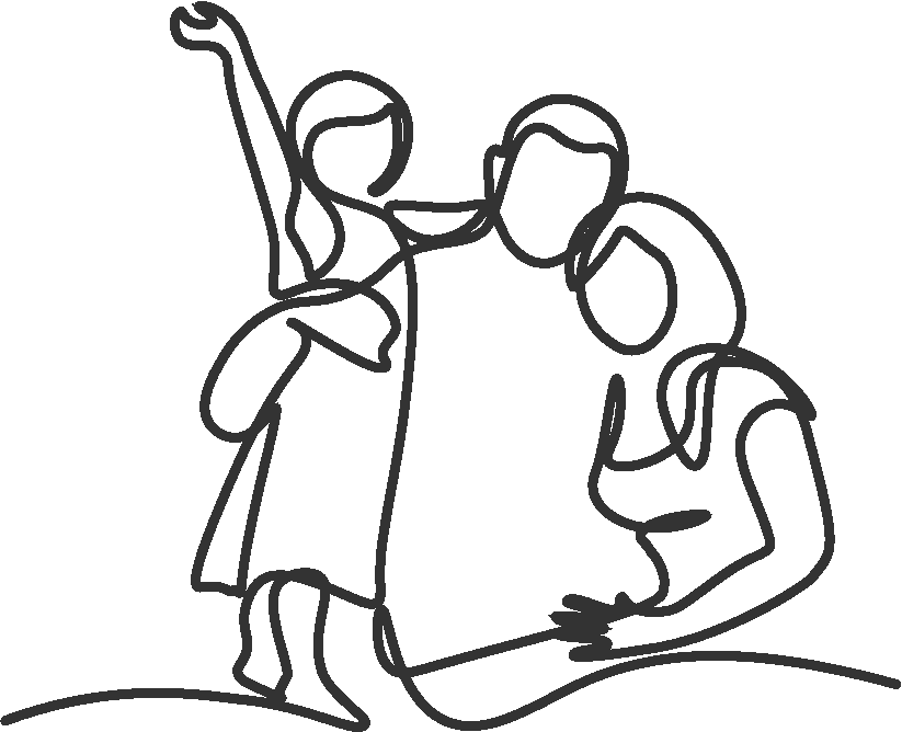Family therapy illustration